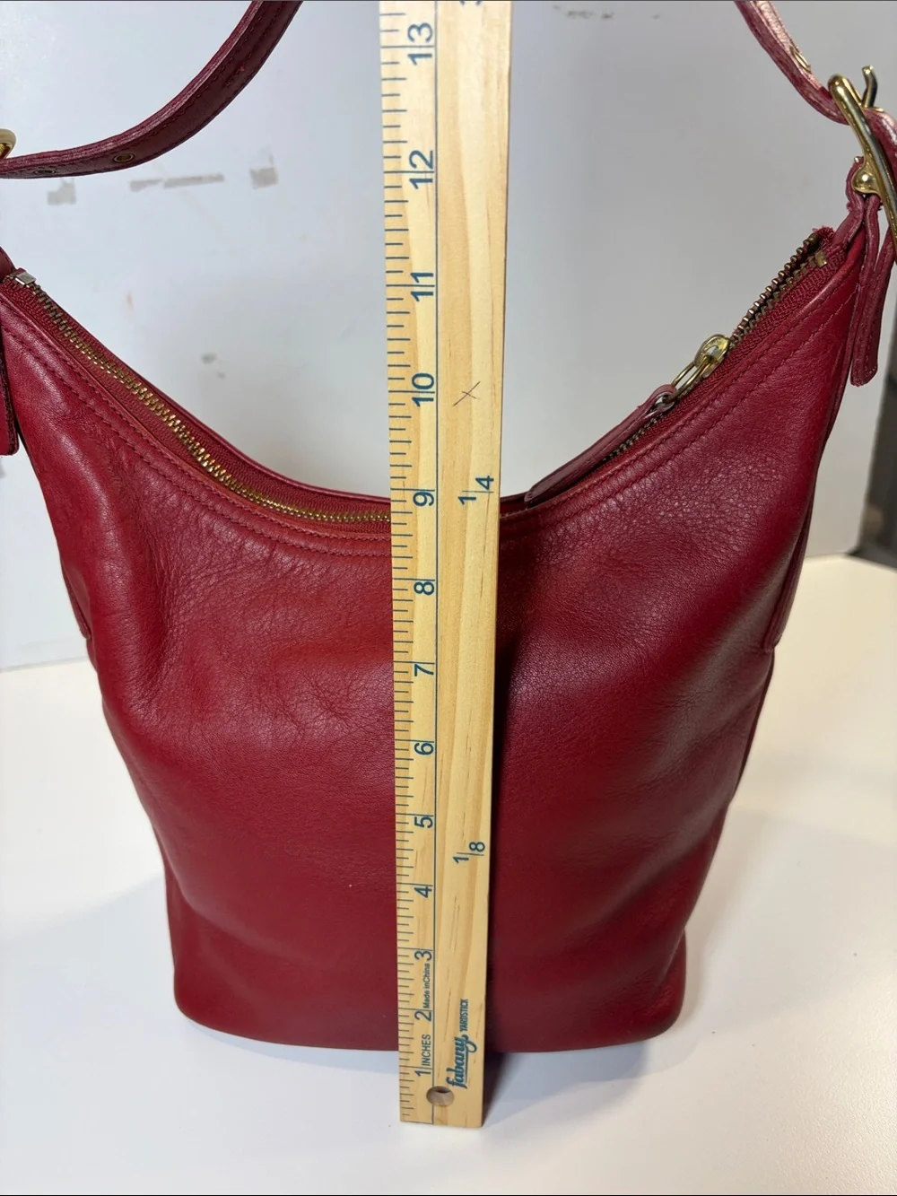 Vintage Coach RED Legacy West Hobo bag, style 9823